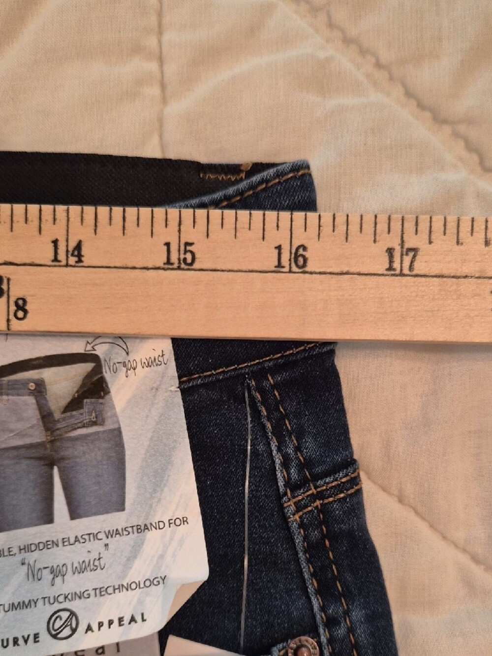 Curve Appeal Duomode Skinny Jeans w/Comfort Waistband - Size 10/30 - Picture 3 of 11